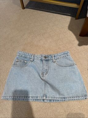 Light Blue Denim Mini Skirt – Edikted
